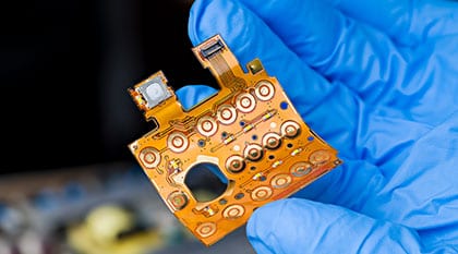 flex pcb from keypad membrane