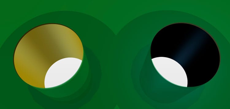 Plated thru hole (left) vs. non-plated thru hole (right)